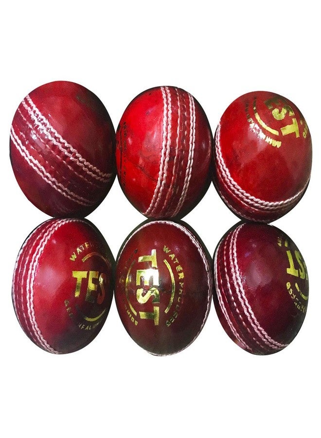 Zhoosh ™ Test Red Genuine Leather Ball (Type-4Part, Pack of 6) - Image 1
