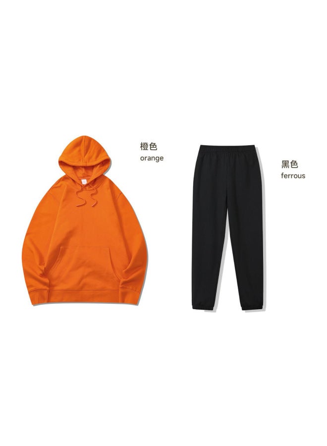 Autumn And Winter Sportswear Suit Group Pure Cotton Games Two-piece Top Training Clothing Long-sleeved Adult Sweatshirt Customization