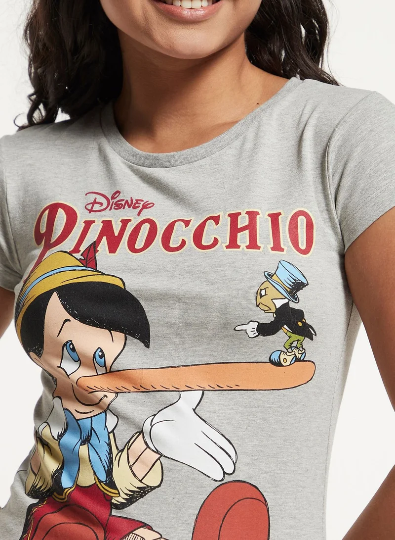 SP Characters Round Neck Graphic T-Shirt