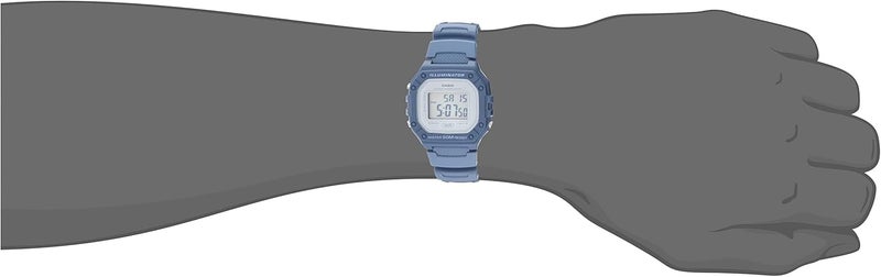 CASIO W218H Series | Men’s Digital Watch | 50M WR | 1/100 Second Stopwatch | 100 SEC Chronograph | LED Backlight | Countdown Timer | Daily Alarm | Hourly Time Signal | 7 Year Battery - Image 2