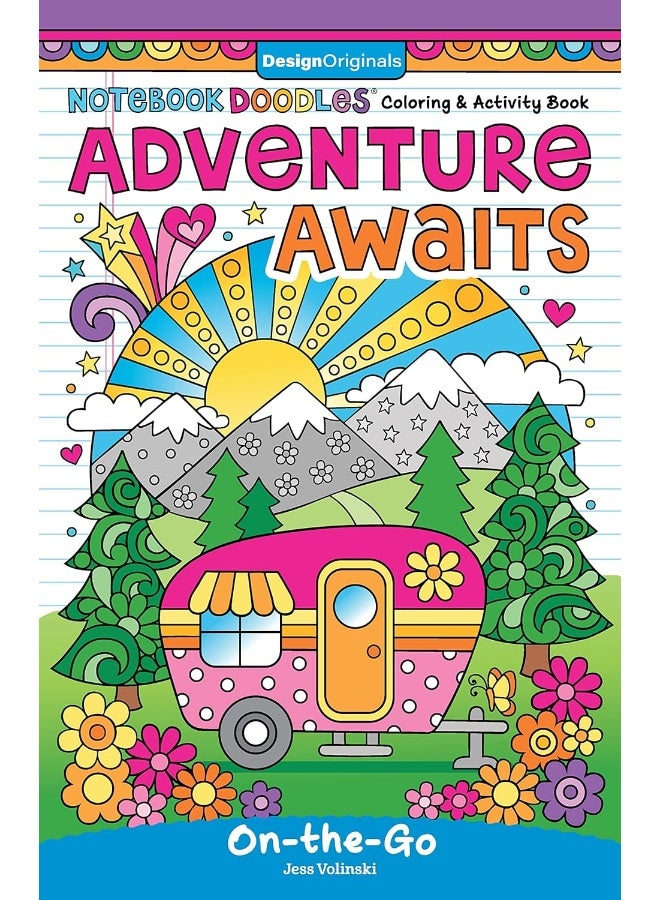 Notebook Doodles Adventure Awaits: Coloring and Activity Book  - Image 1