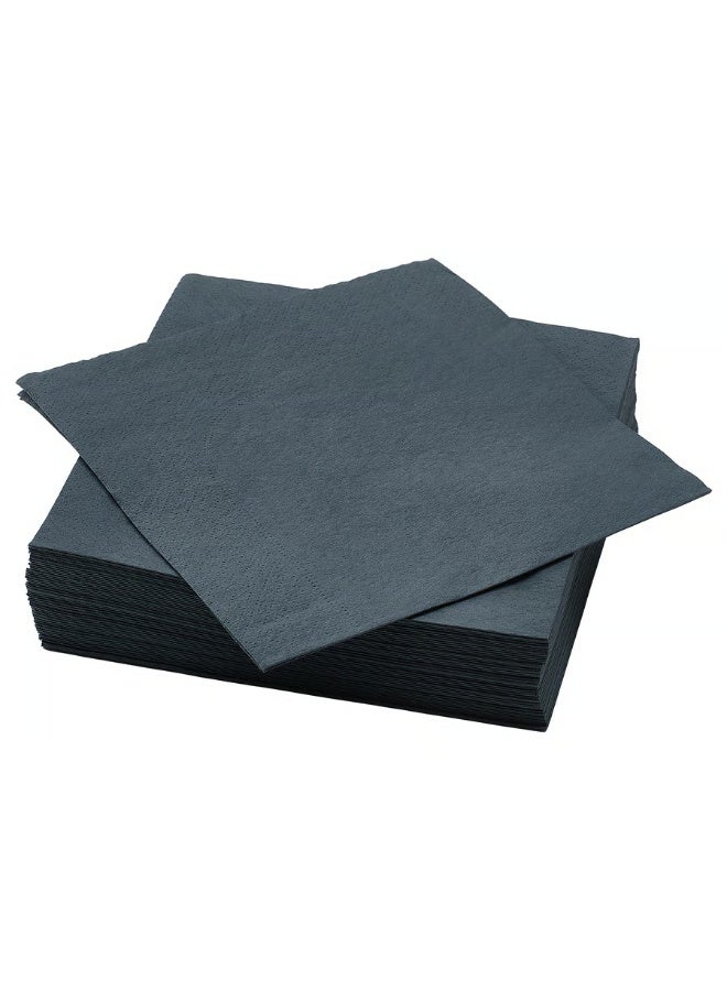 Paper Napkin Dark Grey Length 40 cm Package Quantity  50 Pack Width 40 cm - Image 1