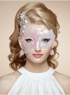 Excefore Masquerade Mask for Women, Mysterious Venetian Butterfly Lady  Party Evening Prom Ball Costumes Accessory, Pink  - Image 2