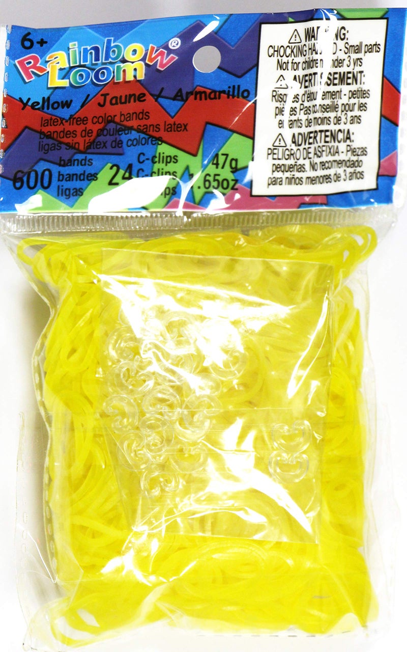 Rainbow Loom Twistz Bandz Refill - Jelly Yellow - Image 1