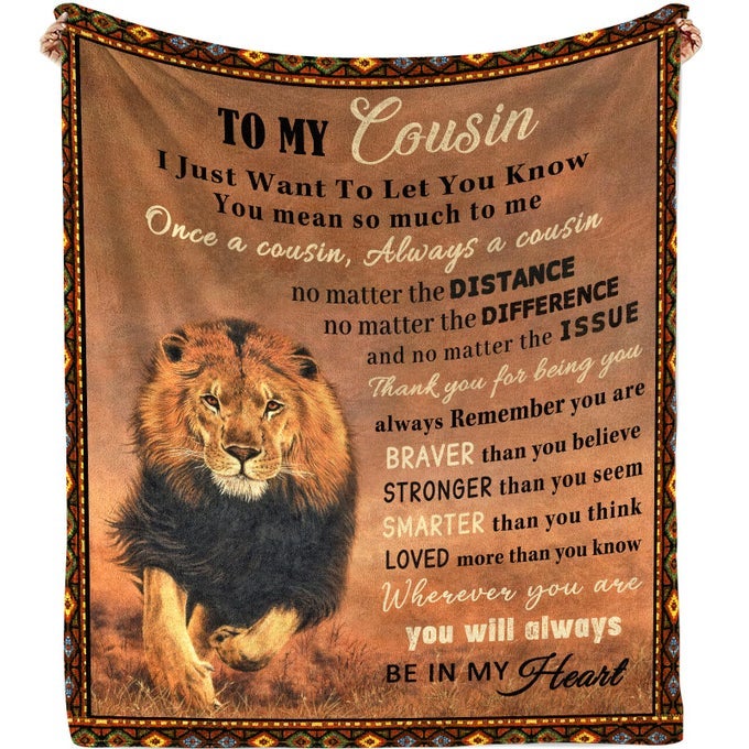 COUSIN BLANKET TO MY COUSIN GIFTS FOR MEN BIRTHDAY GIFTS FOR COUSIN THROW BLANKET 5060