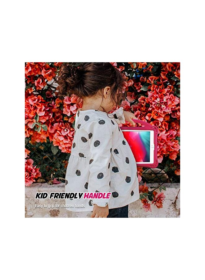 Procases ProCase Kid Case for iPad Air 2/ Air 1/ iPad 9.7 6th 5th 2017 2018 for Boys and Girls, Ultra Shockproof Lightweight Rugged Cover Full Protective Case with Handle Kickstand -Magenta - Image 4