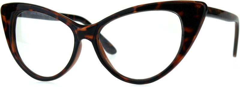 SA106 Womens Goth Mod Chic Classic Retro Cat Eye Optical Glasses - Image 2
