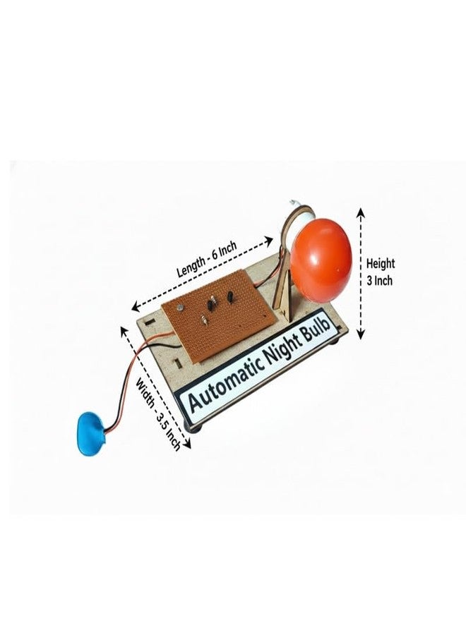 ESPtronics مجموعة أدوات مشروع علمي فيزيائي STEM تعليمية لطلاب المدارس وطلاب الصف الثاني عشر، تتضمن مستشعر ضوء LDR وترانزستور، ومصباح ليلي يعمل تلقائيًا عند التشغيل والإيقاف. - Image 2