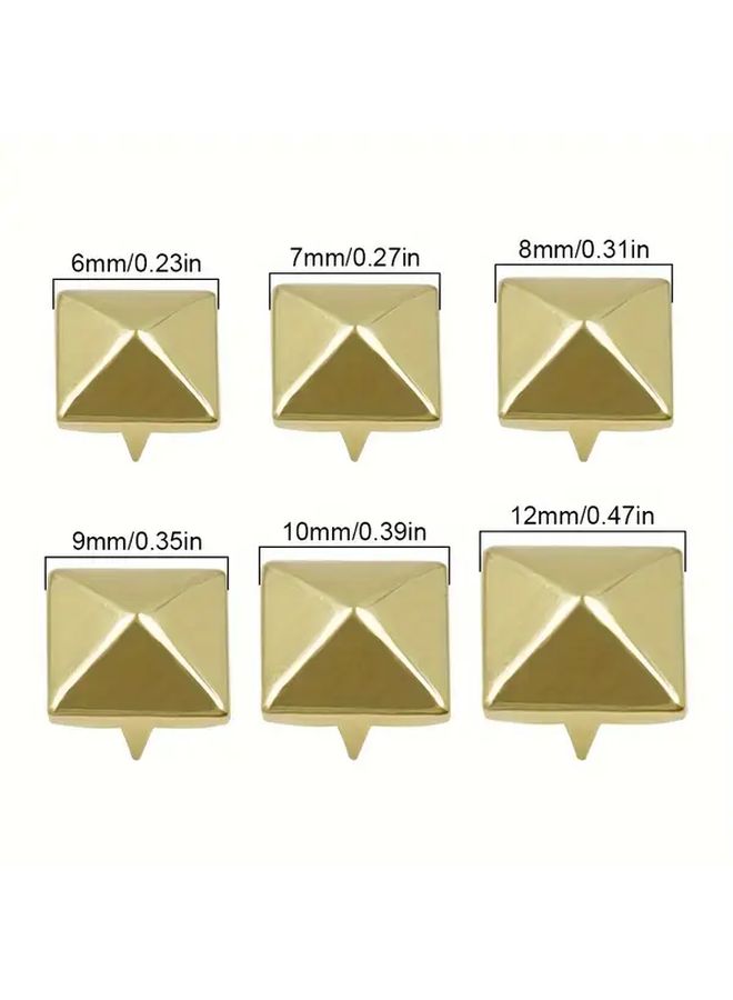 100 Pcs Copper Iron Square Nails 12mm - Image 2