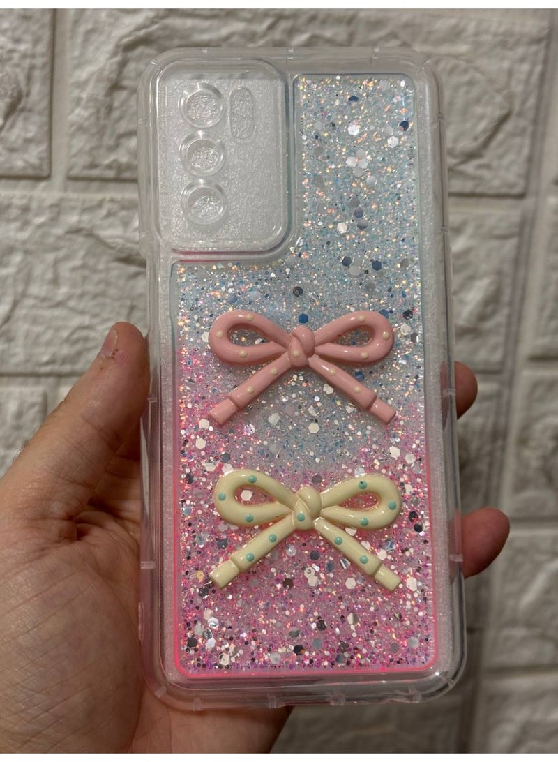 Back cover with a bow, compatible with the phone OPPO A16 / A54 - Image 1