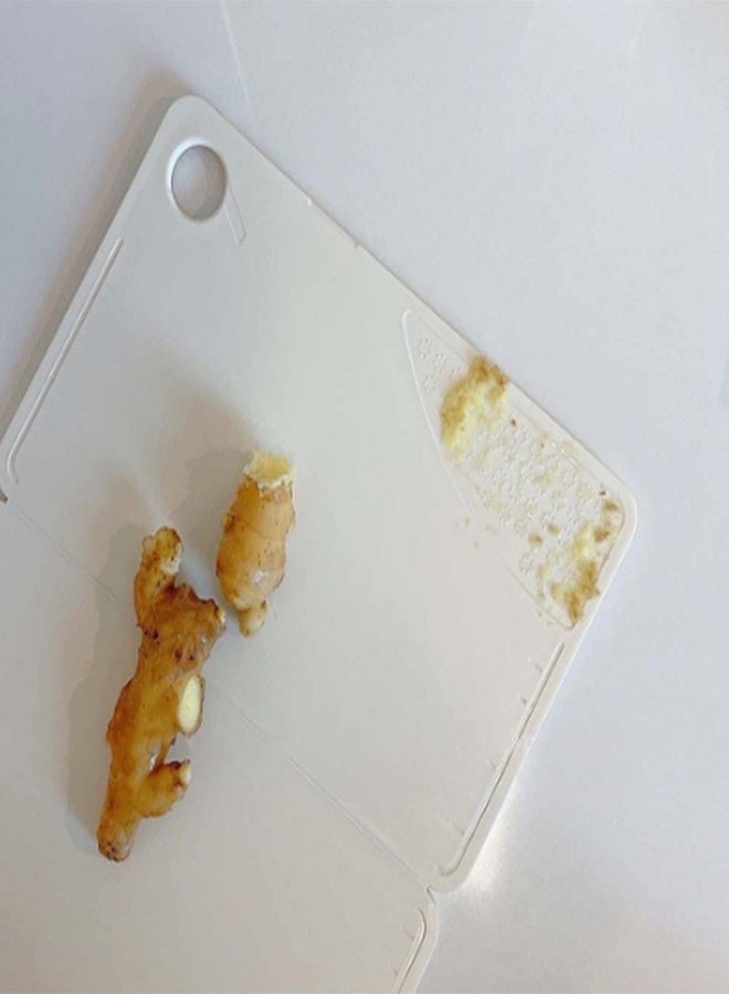 Zerodis Cutting Board, Plastic Fruit Chopping Board For Outdoor Picnic Camping Foldable Kitchen Cutting Board Portable (Nordic Rice White 20x12.5x0.8cm) - Image 3