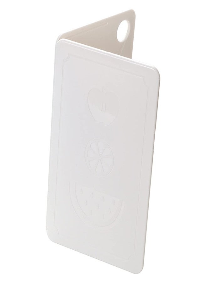 Zerodis Cutting Board, Plastic Fruit Chopping Board For Outdoor Picnic Camping Foldable Kitchen Cutting Board Portable (Nordic Rice White 20x12.5x0.8cm) - Image 1