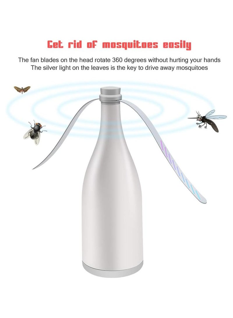 Fah Home Fly Repellent Fan for Tables Mosquito Fan With Light Portable Light weight Repellent Fan with USB Charging Mosquito Fan for indoor Outdoor - Image 2