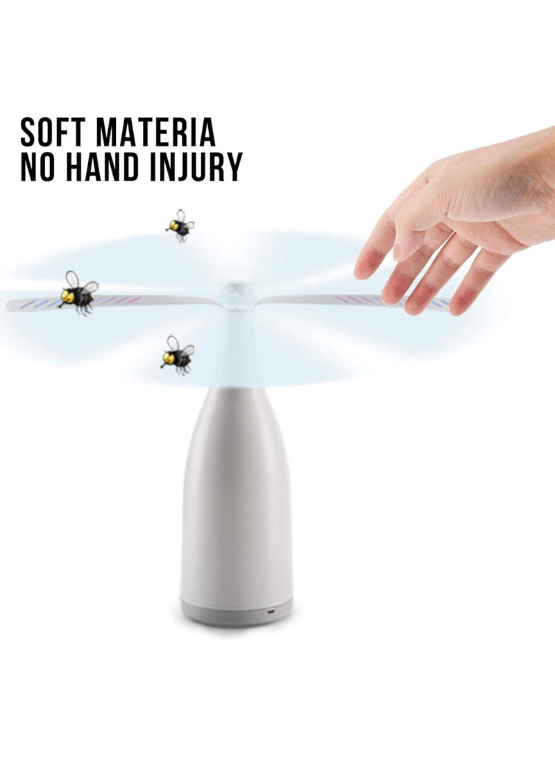 Fah Home Fly Repellent Fan for Tables Mosquito Fan With Light Portable Light weight Repellent Fan with USB Charging Mosquito Fan for indoor Outdoor - Image 3