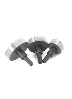 uptodateproducts Uptodateproducts 3PCS HSS Drill Bit Set High Speed Steel Carbide Tip Hole Saw Tooth Cutter Metal Drilling Hand Woodwork Cutting Size 35MM 45MM 55MM  - Image 5