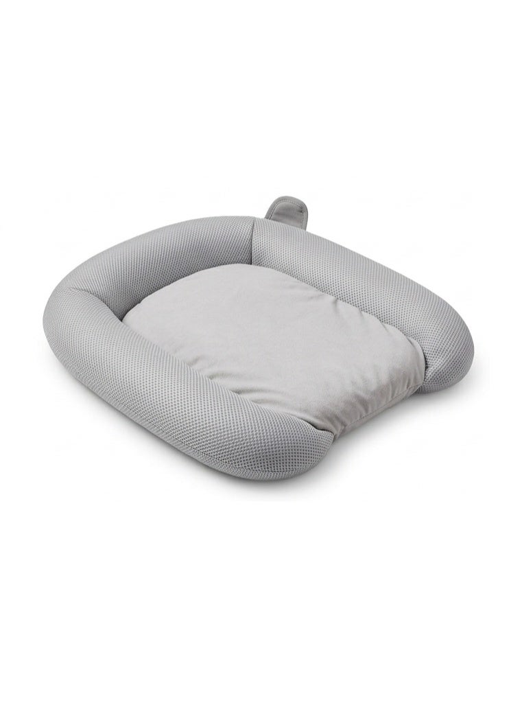 Cooling Pet Bed – Antimicrobial & Anti-Odor Pet Mat for Dogs & Cats, Lightweight Grey Summer Bed