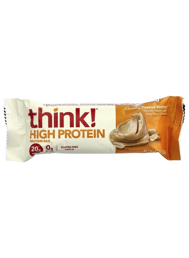 think! Think !, High Protein Bars, Creamy Peanut Butter, 10 Bars, 2.1 oz (60 g) Each (Packaging may vary) - Image 3