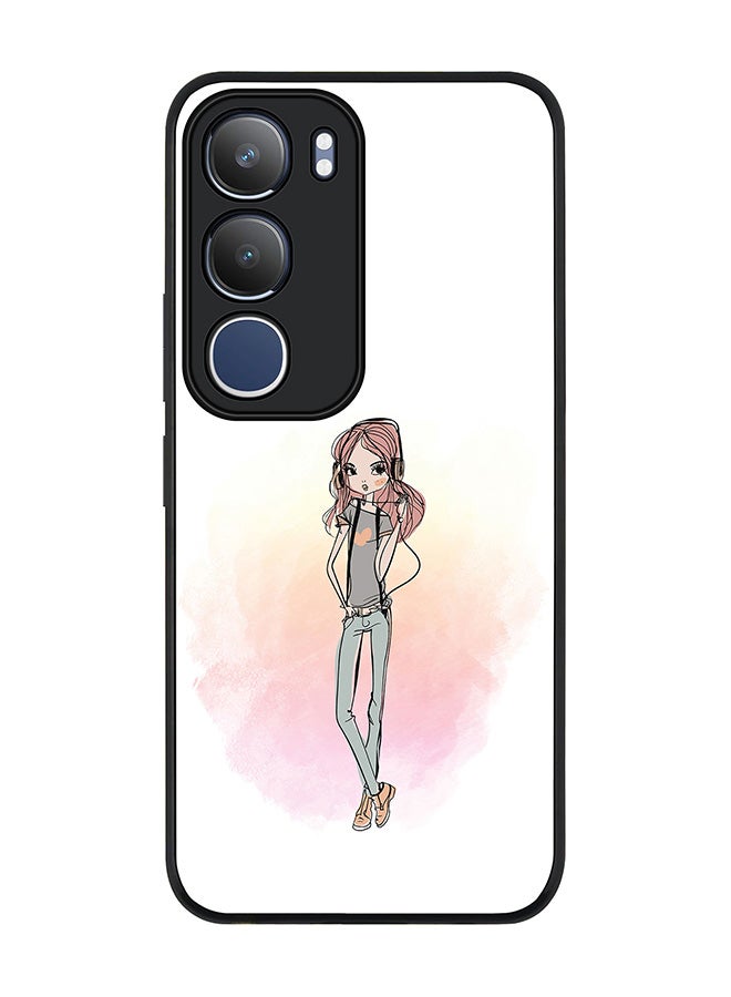 Stylizedd For vivo Y19s / Y19s Pro Case,Slim fit Camera Protection, Shockproof Thin Phone cover  - Girl Next Door