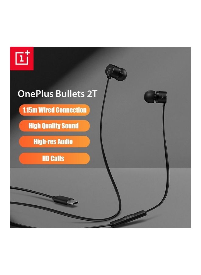 OnePlus Bullets 2T Earphones Type-C In-Ear Headset Black - Image 5