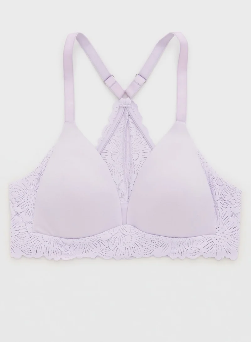 Aerie Lace Detail Plunge Bra