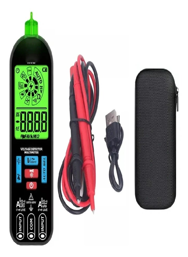 Upgraded version with portable digital multimeter, intelligent anti-burn digital multimeter, high-precision automatic electrician voltage test pen, repair rechargeable - Image 3
