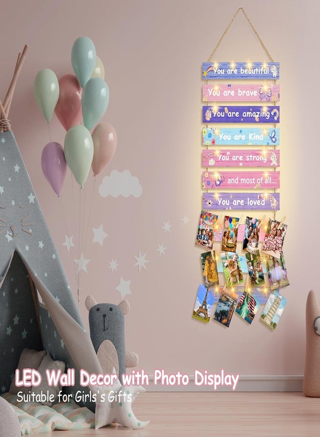 Homecor Room Decor for Teen Girls - Christmas Gifts for Teens Girl for Ages 10 11 12 13 14 Years Old, Birthday Gifts for Teenage Girls Bedroom Decor, Photo Display Wall Decor with Lights 12 Clips - Image 4