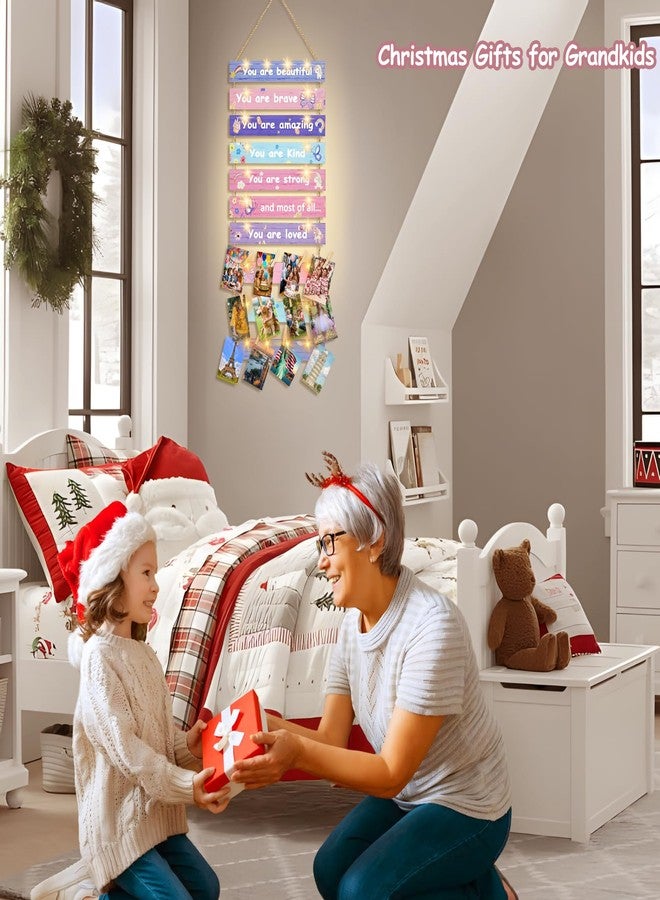 Homecor Room Decor for Teen Girls - Christmas Gifts for Teens Girl for Ages 10 11 12 13 14 Years Old, Birthday Gifts for Teenage Girls Bedroom Decor, Photo Display Wall Decor with Lights 12 Clips - Image 3