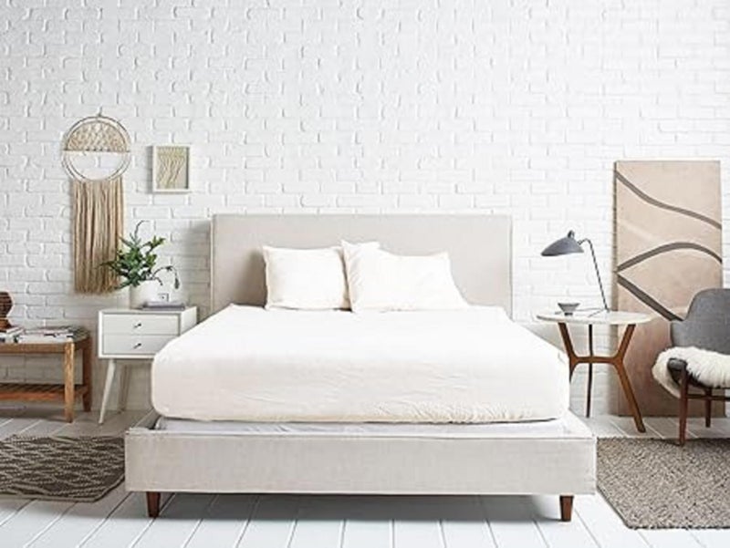 Elastic Cotton Bed Sheet 90cm - Off White - Image 2