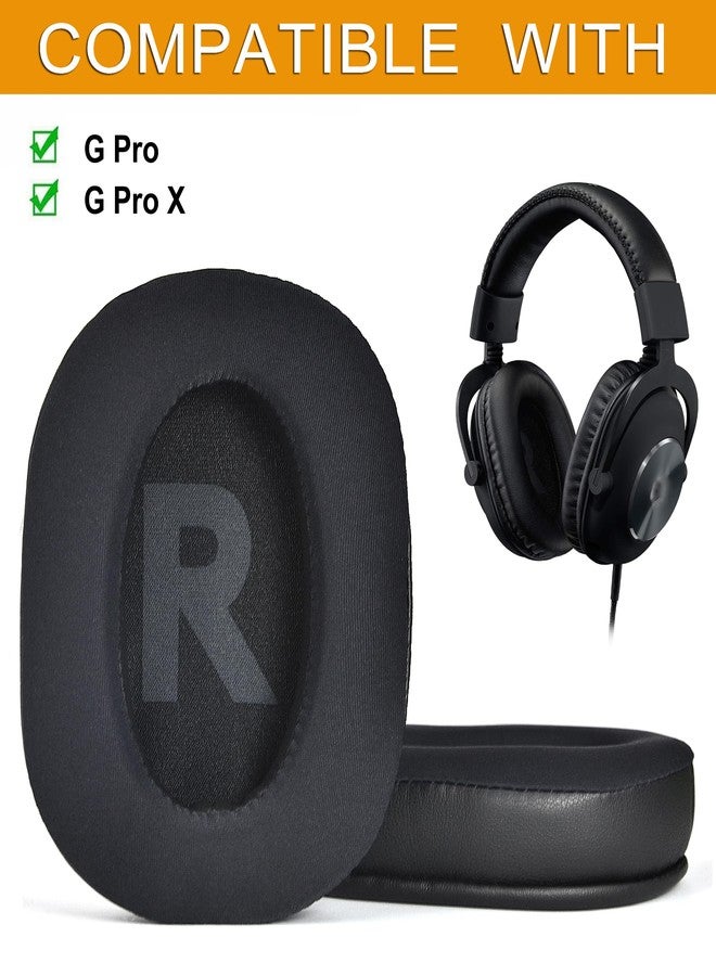 defean وسادات أذن جل التبريد G Pro غطاء بديل وسائد متوافقة مع سماعات الألعاب Logitech G Pro/G Pro X، رغوة عازلة للضوضاء عالية الكثافة - Image 2