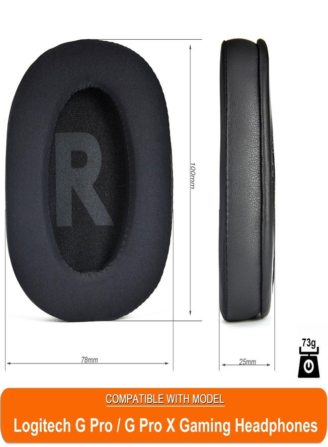 defean وسادات أذن جل التبريد G Pro غطاء بديل وسائد متوافقة مع سماعات الألعاب Logitech G Pro/G Pro X، رغوة عازلة للضوضاء عالية الكثافة - Image 4