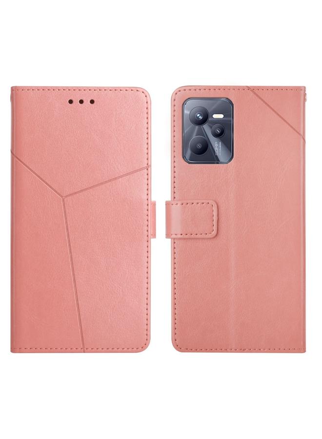S-TOP Case For OPPO Realme C35 Y Stitching Horizontal Flip Leather Phone Case - Image 1