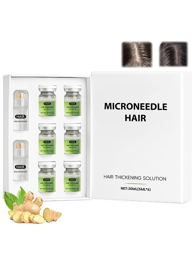 Googeer Microneedle Hair, Hair Regrowth System, Alphainfuse Hair Regrowth System, Advanced Hair Growth Treatment Serum For Thicker, Fuller Hairs, Strengthens Roots, Gentle Painless, Supports Healthy Hairs Growth For Men & Women - Image 1