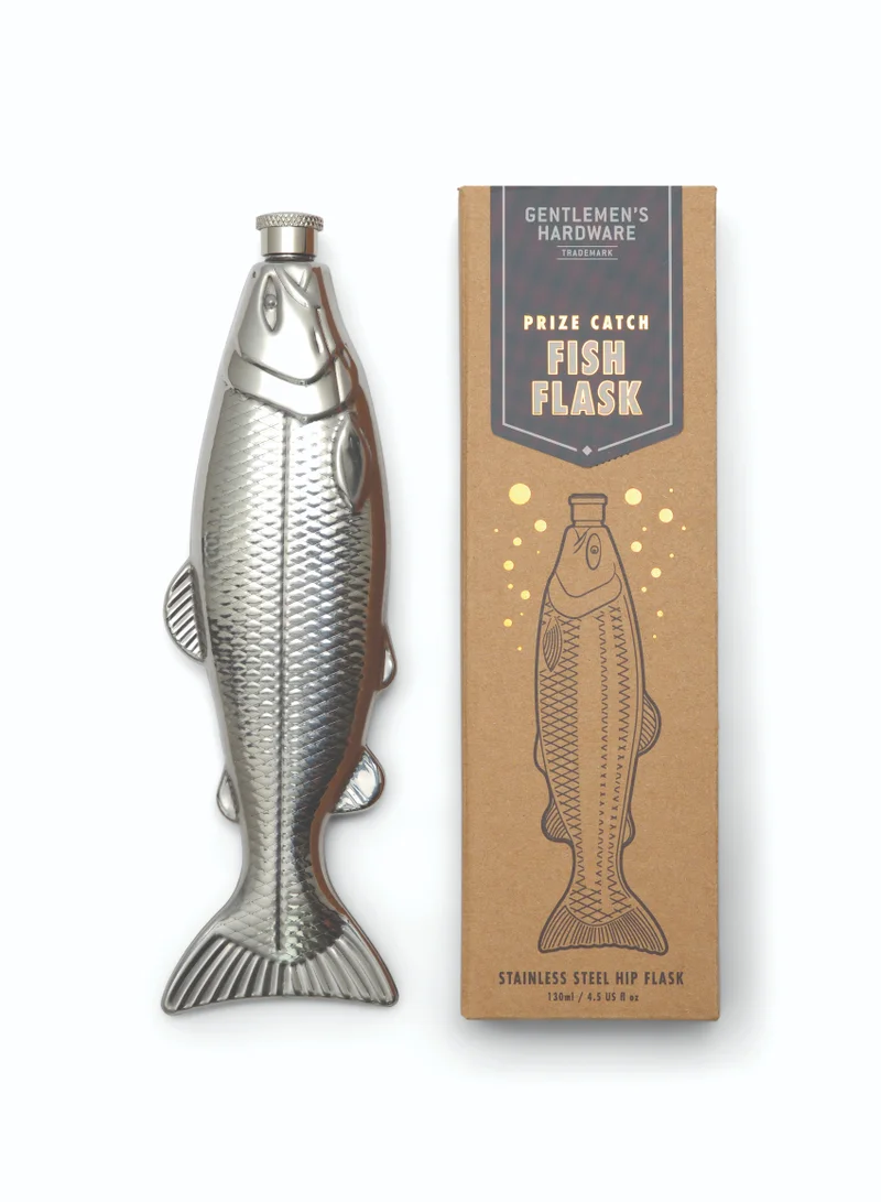 جنتلمنز هاردوير Fish Hip Flask - Prize Catch 4.5 fl.oz/130ml