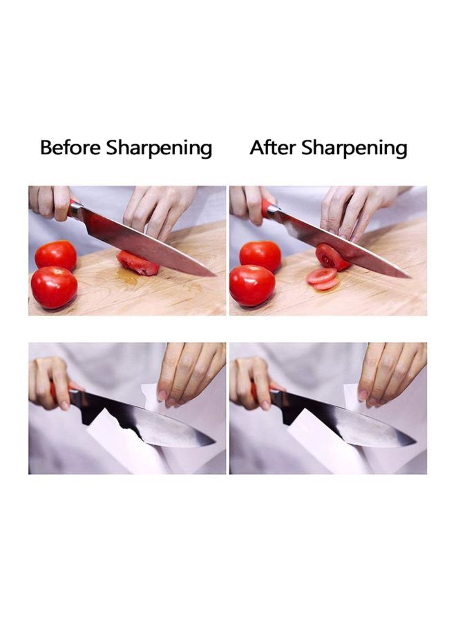 NIBEMINENT Professional Whetstone Cut Sharpening Stone Red/Beige 19x4x7cm - Image 5