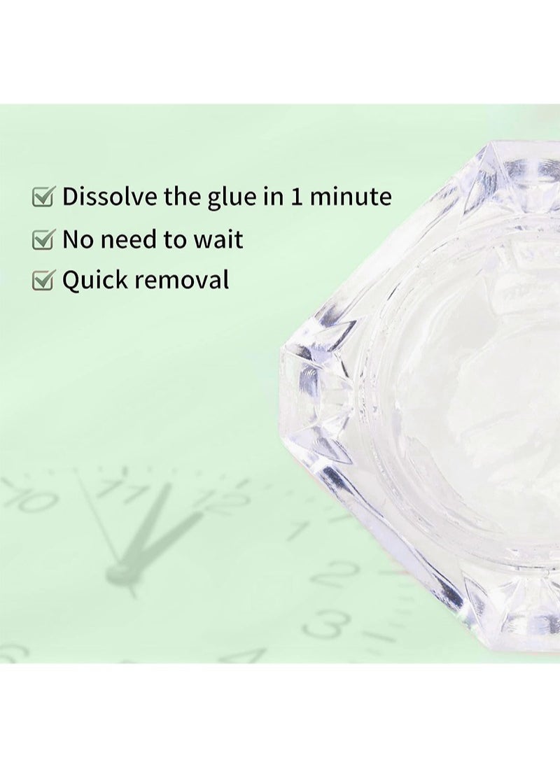 جوللي - مجموعة وصلات الرموش DIY مع مزيل وصلات الرموش 5 جرام، مزيل وصلات الرموش سريع الذوبان، غراء تمديد الرموش DIY (0.1 أونصة / 3 مل)، 3-4 ثواني/رطوبة منخفضة/مقاوم للماء والزيت - Image 1