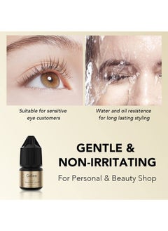 GOLLEE DIY Lash Extension Kit with Lash Extension Remover 5g，Quick Dissolving Eyelash Extension Remover，DIY Lashes Extension Glue (0.1fl.oz / 3ml)，3-4Seconds/Low Humidity/Waterproof and Oil Resistant  - Image 2