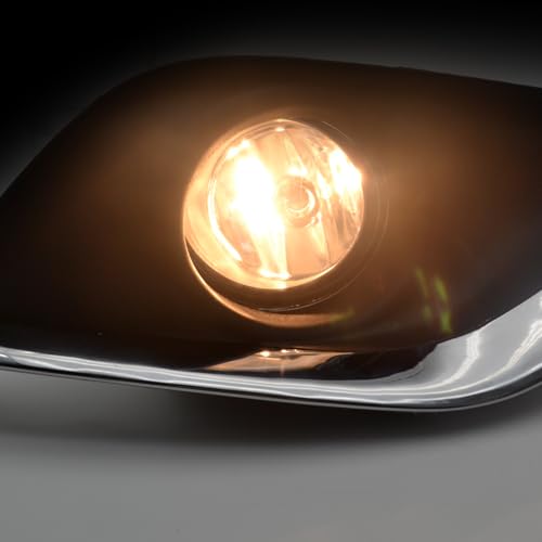 BOXLIGHT Fit for 2015-2019 Versa Fog Lights with Clear Lens Bumper Lamps Kit (Clear Lens) - Image 2