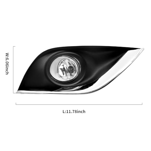 BOXLIGHT Fit for 2015-2019 Versa Fog Lights with Clear Lens Bumper Lamps Kit (Clear Lens) - Image 5