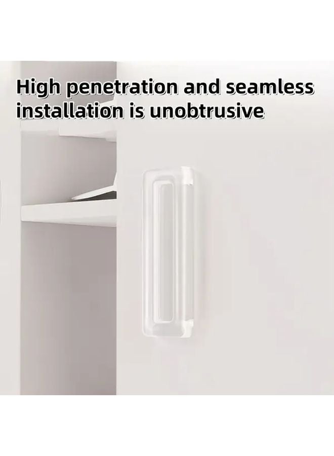 8Pcs Transparent No Drill Door Handles Traceless Adhesive For Drawers Wardrobes - Image 5