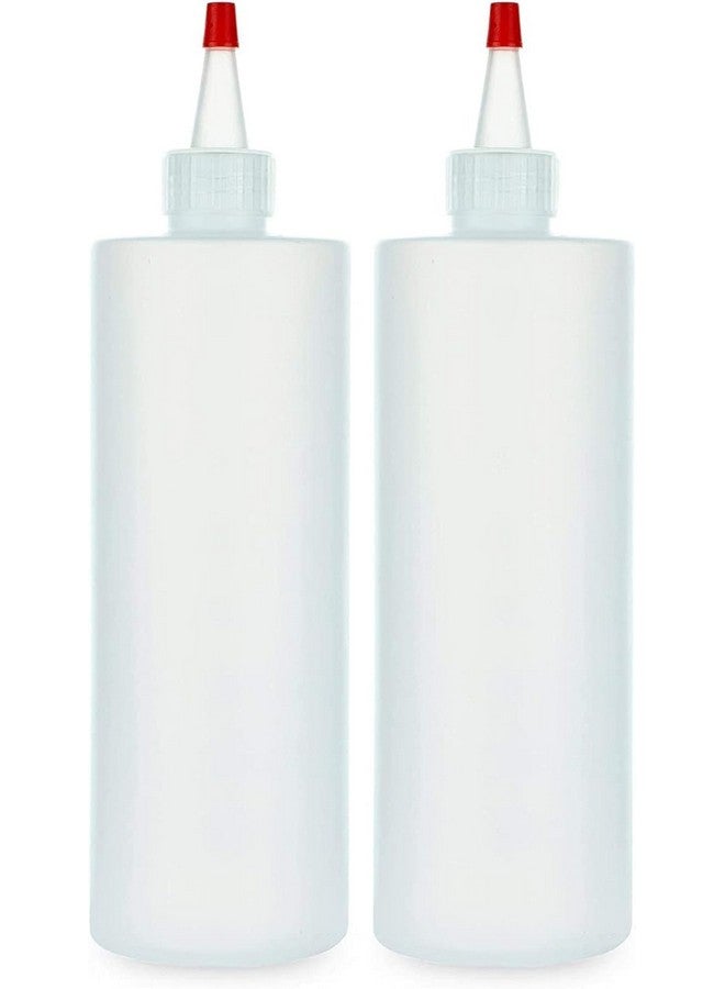 BRIGHTFROM Empty Squeeze Bottles 16 Oz, 2 Pack Squirt Containers With Red Top, Bpa Free For Condiments, Syrup, Ketchup, Sauces, Dressing, Oil, Honey | Arts And Crafts - Leak Proof - Kitchen - Image 1