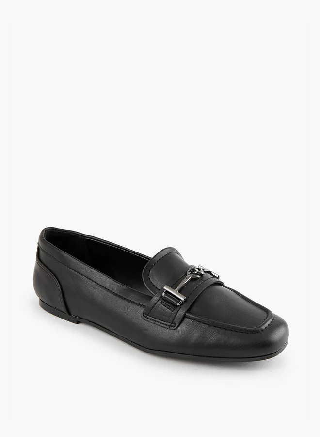 سيليست Women's Horsebit Detail Slip-On Loafers
