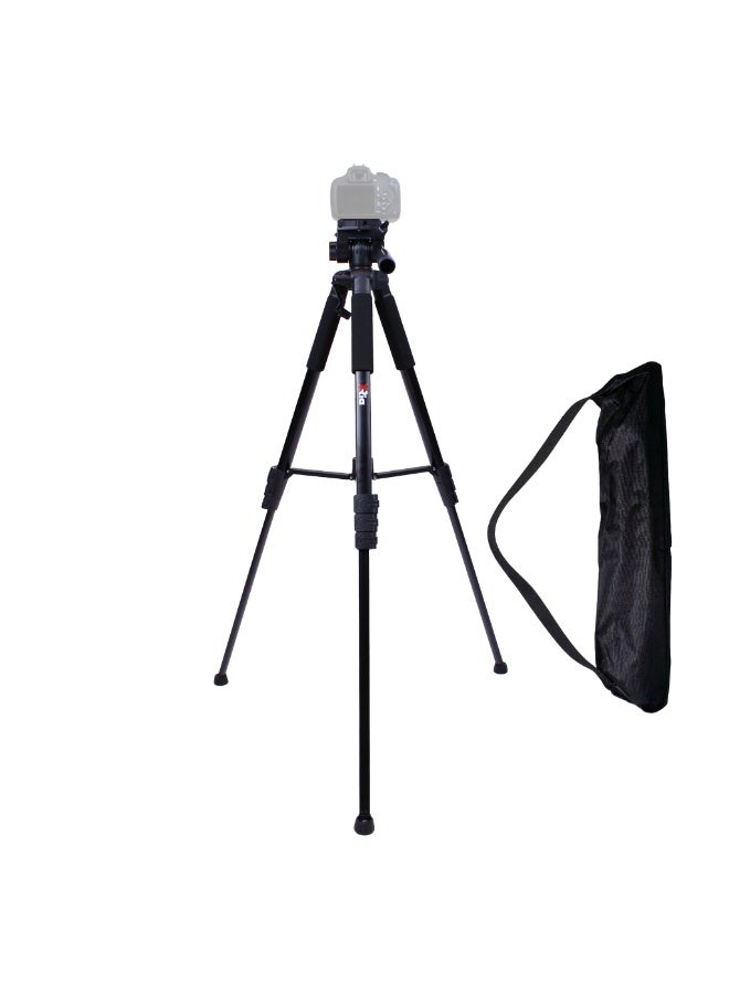 XRIA VT-200 Camera Tripod 206cm Professional Heavy Duty Stand | 360° Pan Tilt Head | Adjustable 4-Section Tripod with Quick Release Plate & Carry Bag for DSLR, Mirrorless & Video Cameras - Image 1