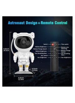 ELTRAZONE Kids Star Projector Night Light Astronaut LED Projection Lamp for Bedroom, Starry Night Light Projector with Timer, Remote Control and 360°Adjustable Head Angle,Right Galaxy Projector  - Image 5