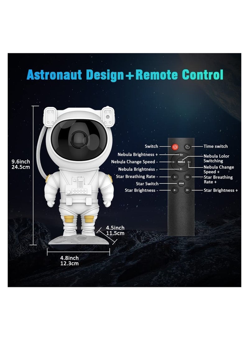 إلترازون Kids Star Projector Night Light Astronaut LED Projection Lamp for Bedroom, Starry Night Light Projector with Timer, Remote Control and 360°Adjustable Head Angle,Right Galaxy Projector - Image 5