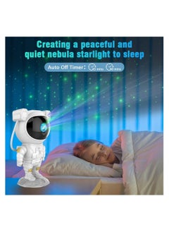 ELTRAZONE Kids Star Projector Night Light Astronaut LED Projection Lamp for Bedroom, Starry Night Light Projector with Timer, Remote Control and 360°Adjustable Head Angle,Right Galaxy Projector  - Image 3