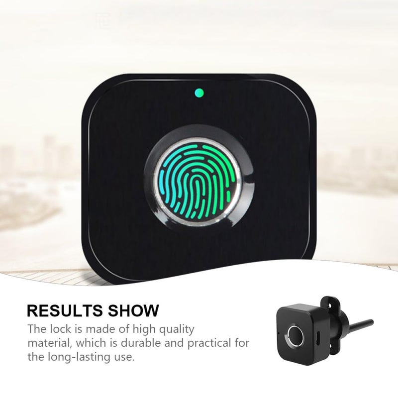 USB Rechargeable Smart Fingerprint Drawer Lock Keyless Right Hand Opening for Home Office - Image 4