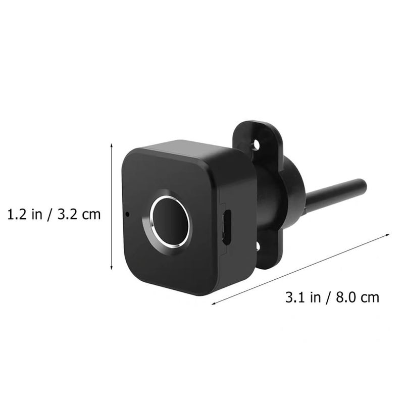 USB Rechargeable Smart Fingerprint Drawer Lock Keyless Right Hand Opening for Home Office - Image 3