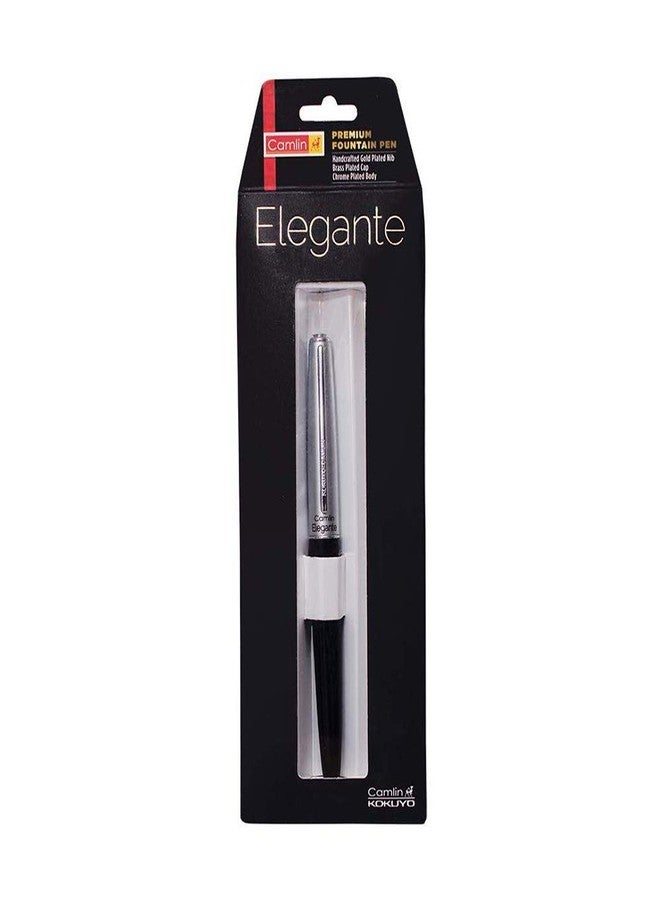 camlin Elegante Fountain Pen - Pack of 2 (Black & Maroon) - Image 3