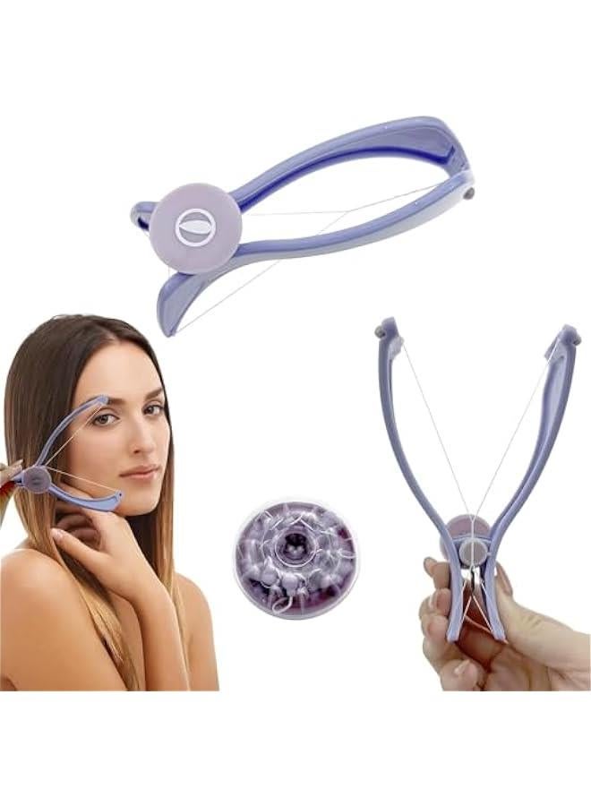 BWSJ Portable Manual Epilator for Women Extra Strength Threads Included Face Hair Remover Beauty Tool for Easy Hair Removal - Image 1