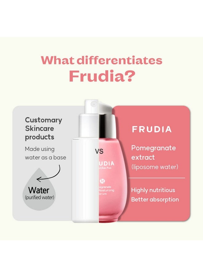 frudia WELCOS FRUDIA Pomegranate Nutri-Moisturizing Serum | Firming Face Serum w/Pomegranate extract, BL-FILL UP, Vegan Collagen | Korean Skin Care Serum Day and Night Moisturizer for Face (1.69 fl oz) - Image 2